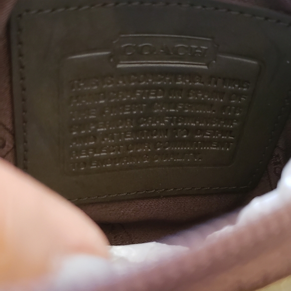 Vintage Coach Mahogany cosmetic case BNWT - Picture 4 of 11